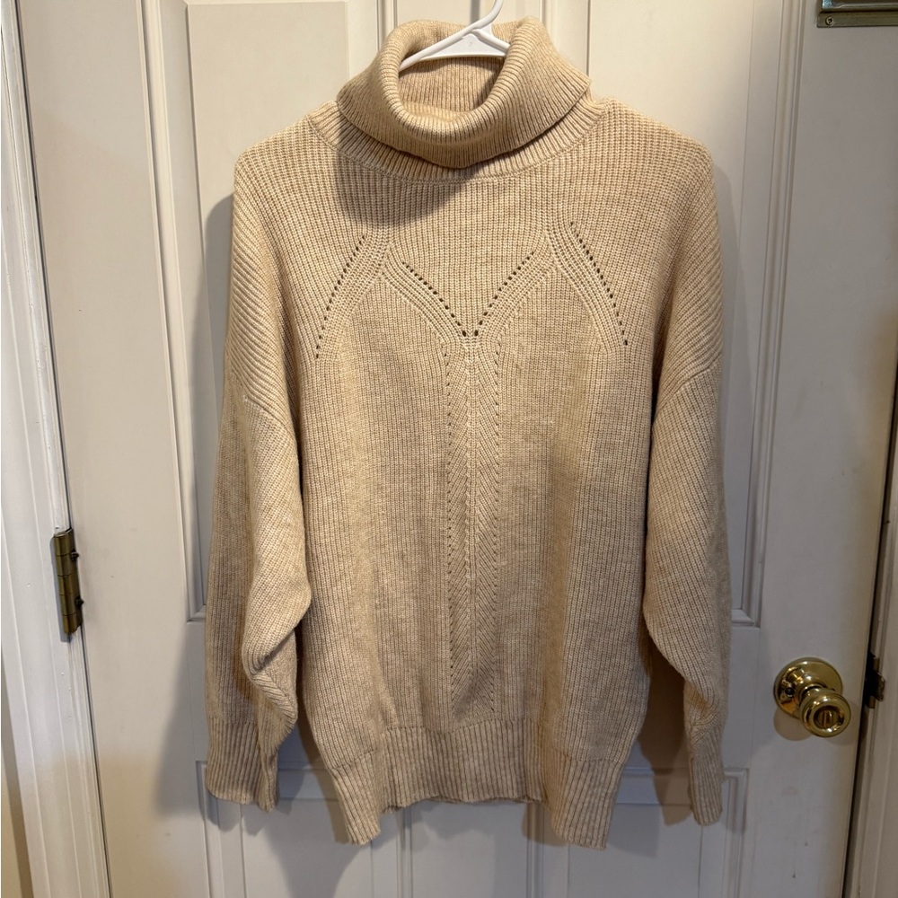Molly Bracken Cream Ribbed Sweater